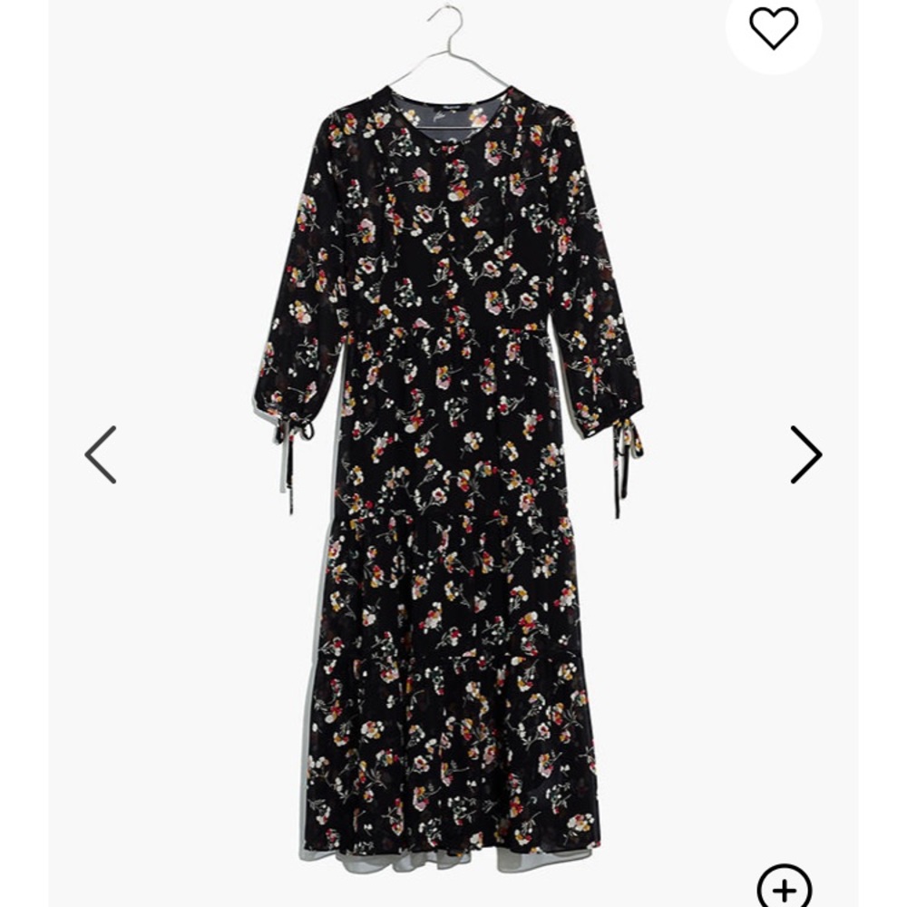 Madewell Sheer Black Dress